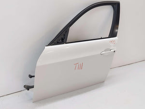 07-12 BMW 328i E90 FRONT LH LEFT DOOR ALPINE WHITE (300) 41007203643 *NOTES*