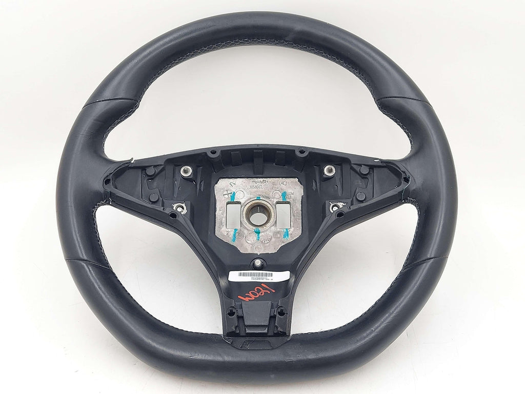 2014 Tesla S Steering Wheel Black Leather 3058087 1028970-00-A *Minor Knicks*