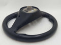 2014 Tesla S Steering Wheel Black Leather 3058087 1028970-00-A *Minor Knicks*