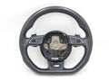 13-14 AUDI S4 B8 TIPTRONIC STEERING WHEEL W/ PADDLE SHIFTERS LEATHER BLACK ZM