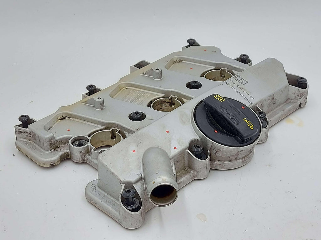 10-16 AUDI S4 B8 3.0L LEFT VALVE COVER 06E103471P