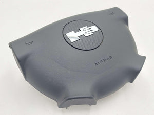 06-10 HUMMER H3 LEFT DRIVER WHEEL AIRBAG SRS AIR BAG BLACK 15801497